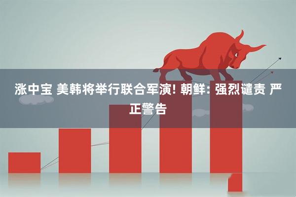涨中宝 美韩将举行联合军演! 朝鲜: 强烈谴责 严正警告
